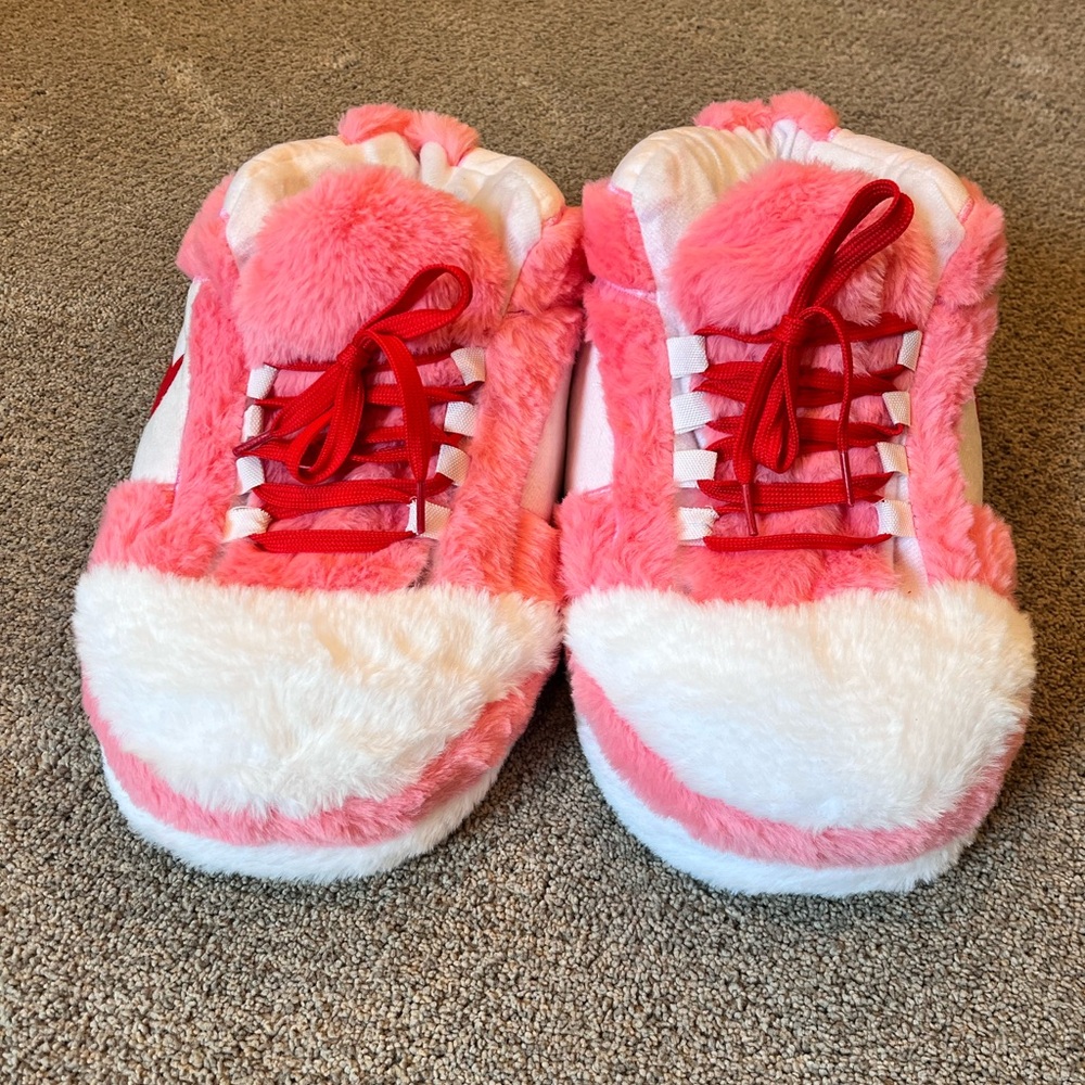 Cozy Pink and White Women's Slippers